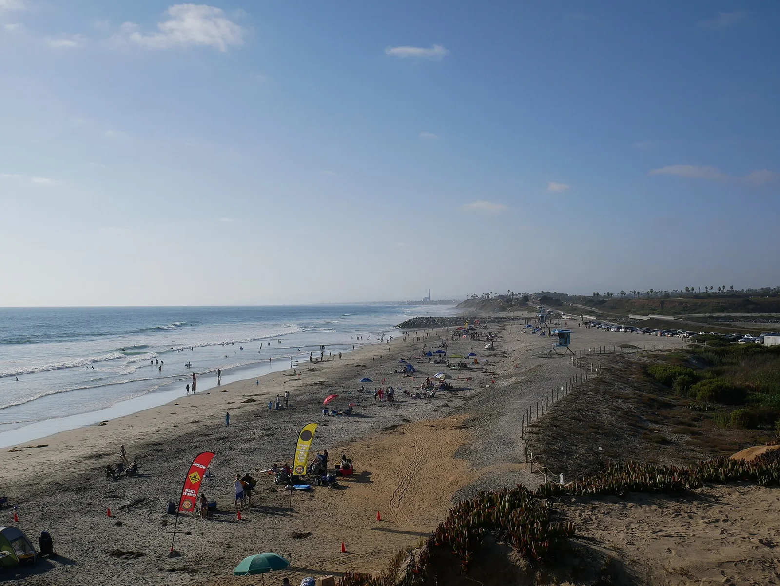 South Carlsbad State Beach and coastline viewed from South Ponto in 2019