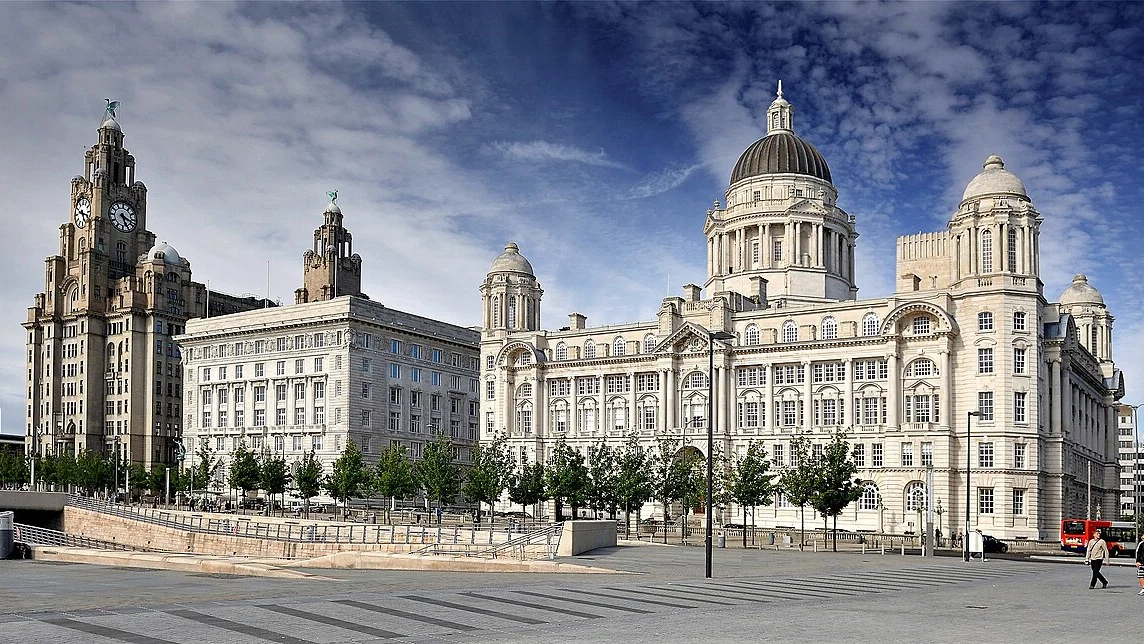 Pier Head and the Liverpool waterfront in 2012