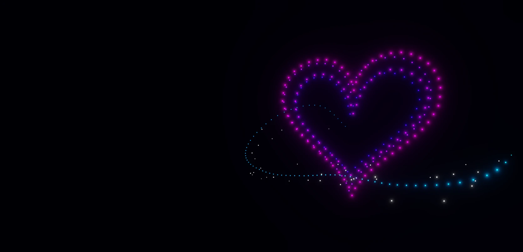 Weddings & private events drone show concept